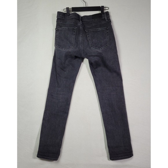 Abercrombie & Fitch Jeans Men 28x30 Langdon Skinny Stretch Dark Wash Black Denim - Picture 2 of 9
